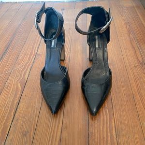 Topshop croc block heel black 41UK/10